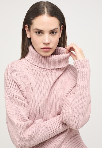 MUSTANG Sweater ' Rollkragenpullover ' in Pink: front