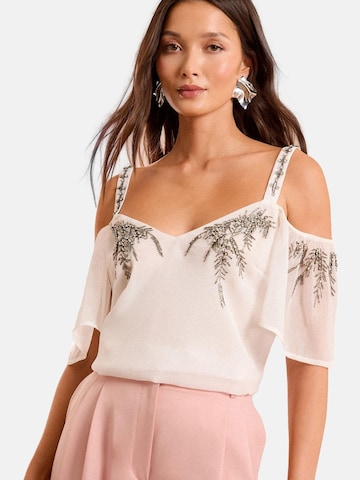 love & roses Top in Wit: voorkant