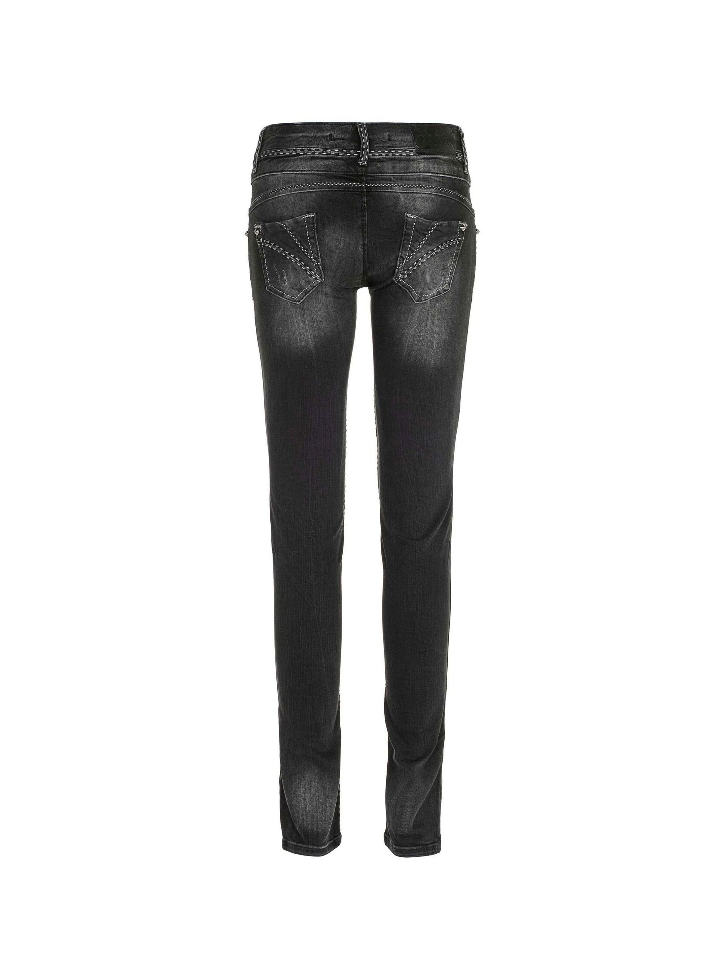 CIPO & BAXX Slimfit Jeans in Zwart