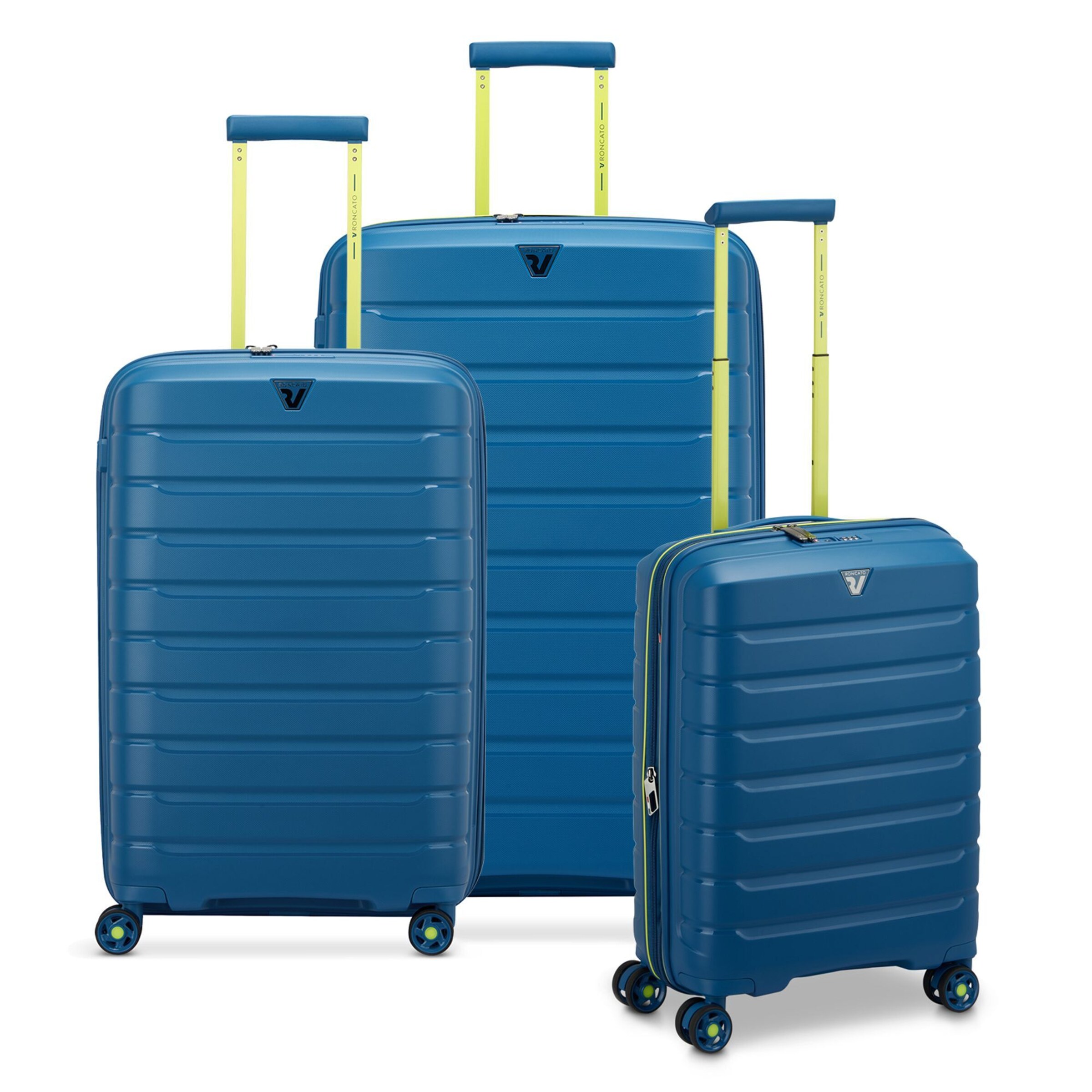 Roncato Suitcase Set 'B-Flying' in Blue: front