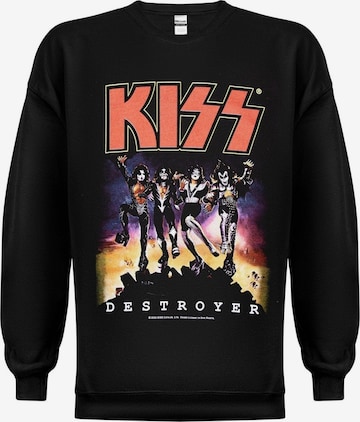 Sweat-shirt 'Kiss Kiss - Destroyer Album Cover' Kiss en noir : devant