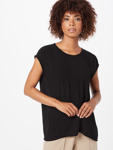 SOAKED IN LUXURY - Blusa 'Zaya' en negro: frente