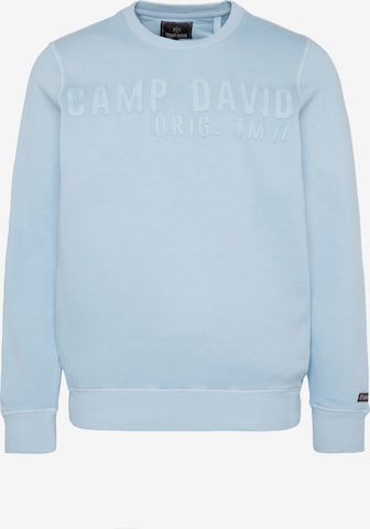 CAMP DAVID Sweatshirt in Blue: front