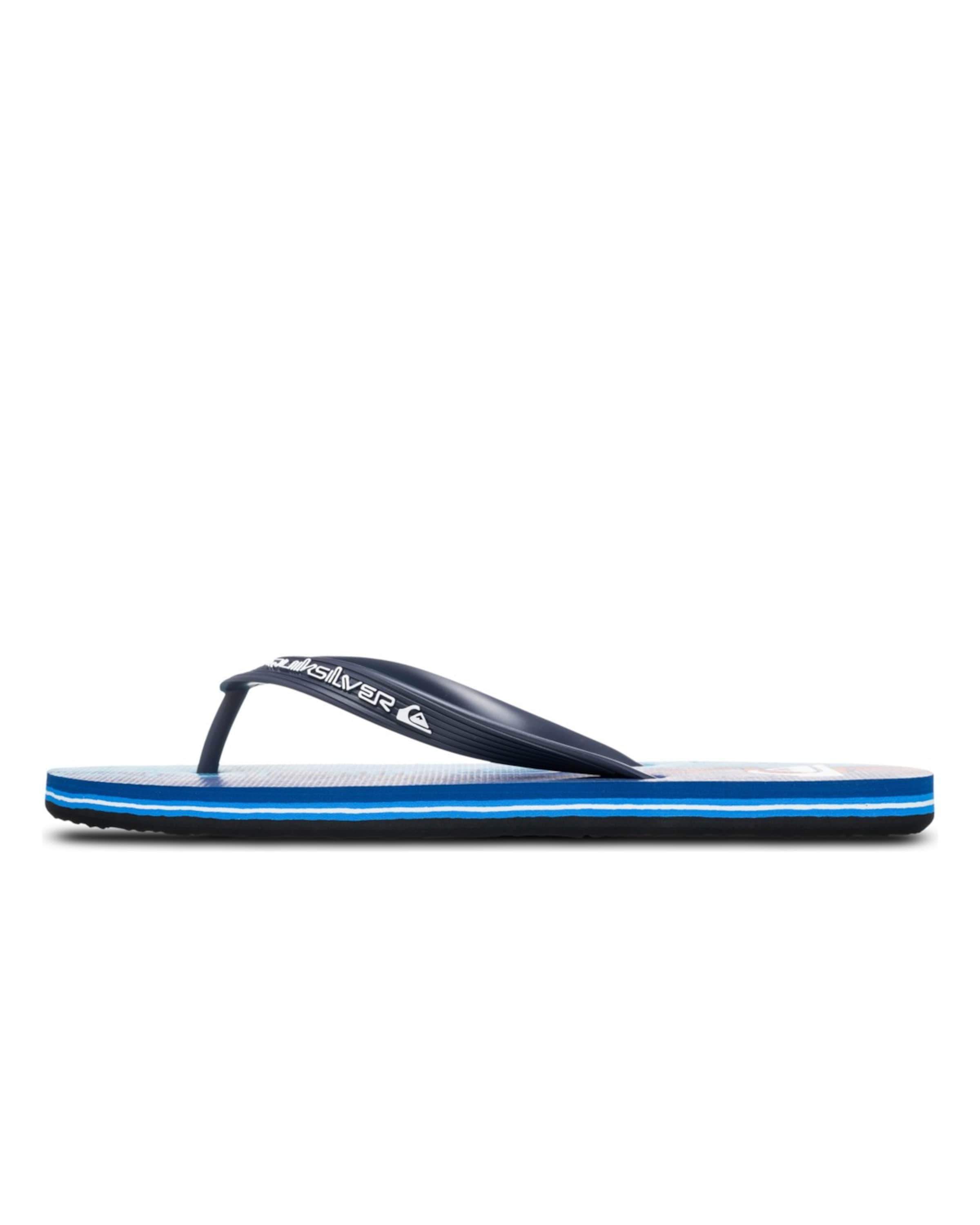 QUIKSILVER Séparateur d'orteils 'Molokai Art 25' en marine / azur / bleu cyan / blanc, Vue avec produit