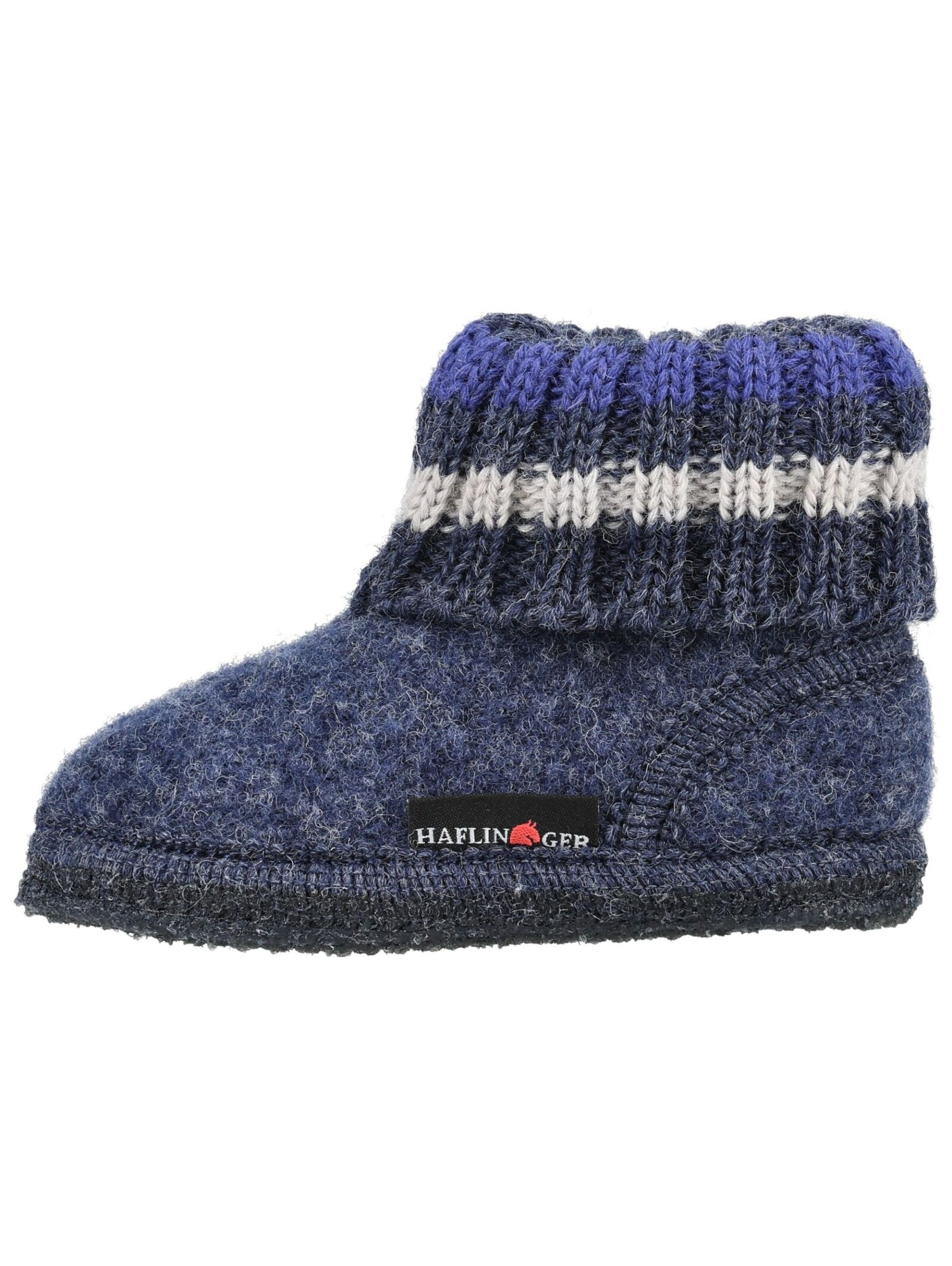 HAFLINGER Huisschoenen in Blauw