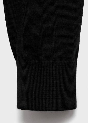 MANGO MAN Knit Cardigan 'Willyo' in Black