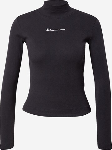 Champion Authentic Athletic Apparel - Camisa em preto: frente
