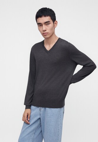 Hackett London Pulover | siva barva: sprednja stran