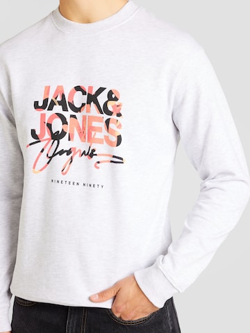 JACK & JONES - Sweatshirt 'ARUBA' em cinzento