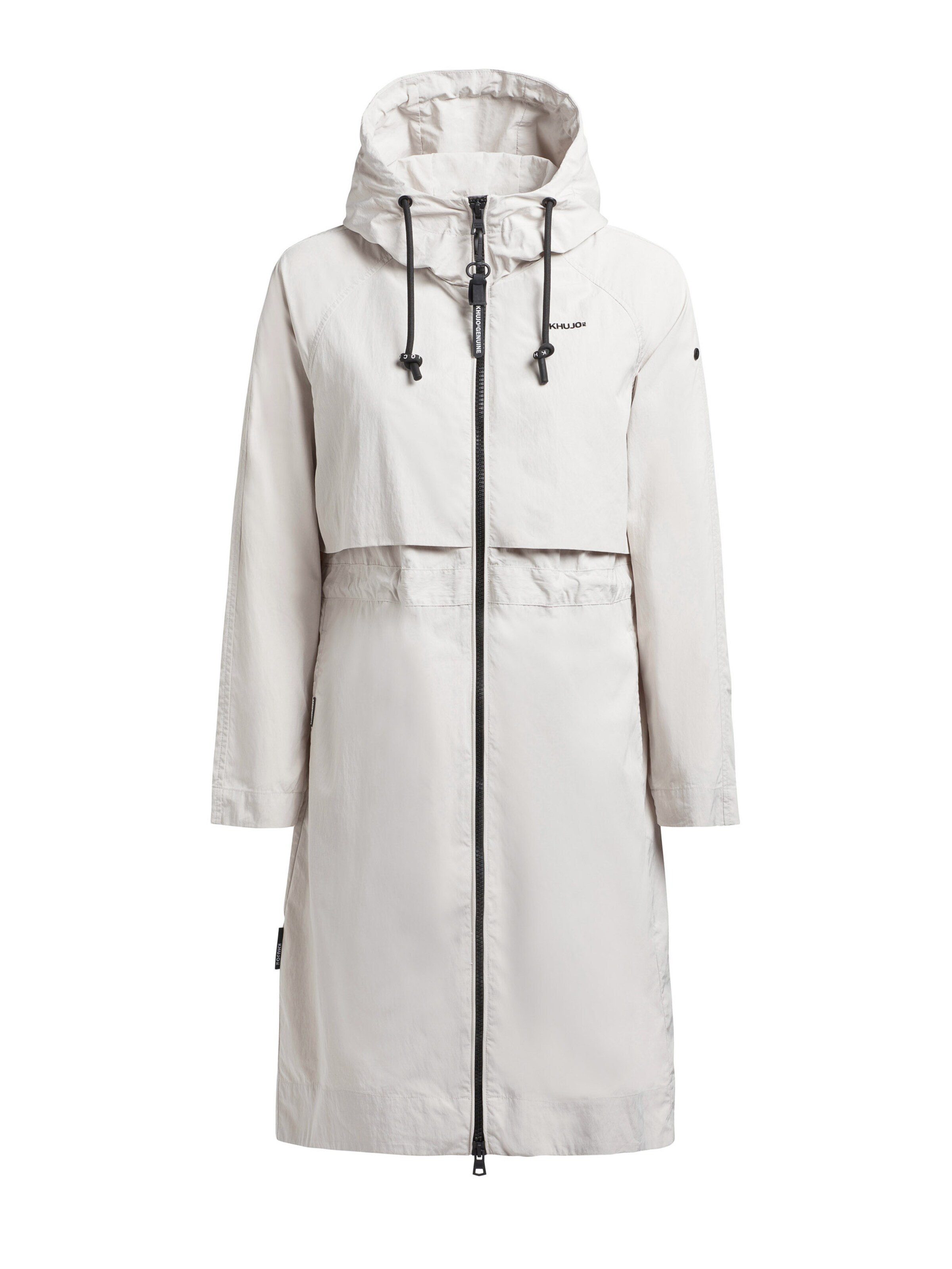 khujo Between-seasons coat 'Ruda' in Beige: front