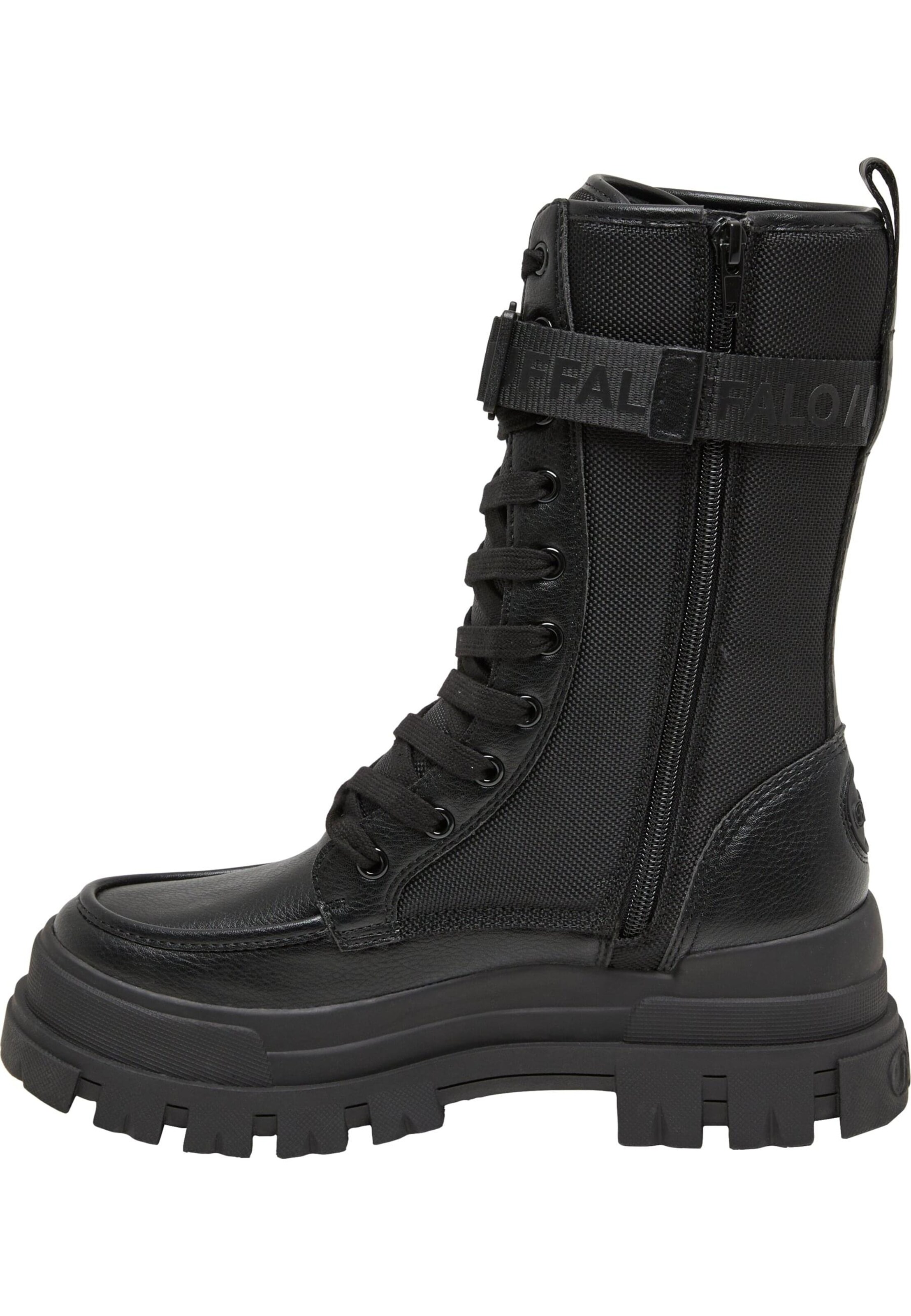 Bottines à lacets 'Aspha' BUFFALO en noir