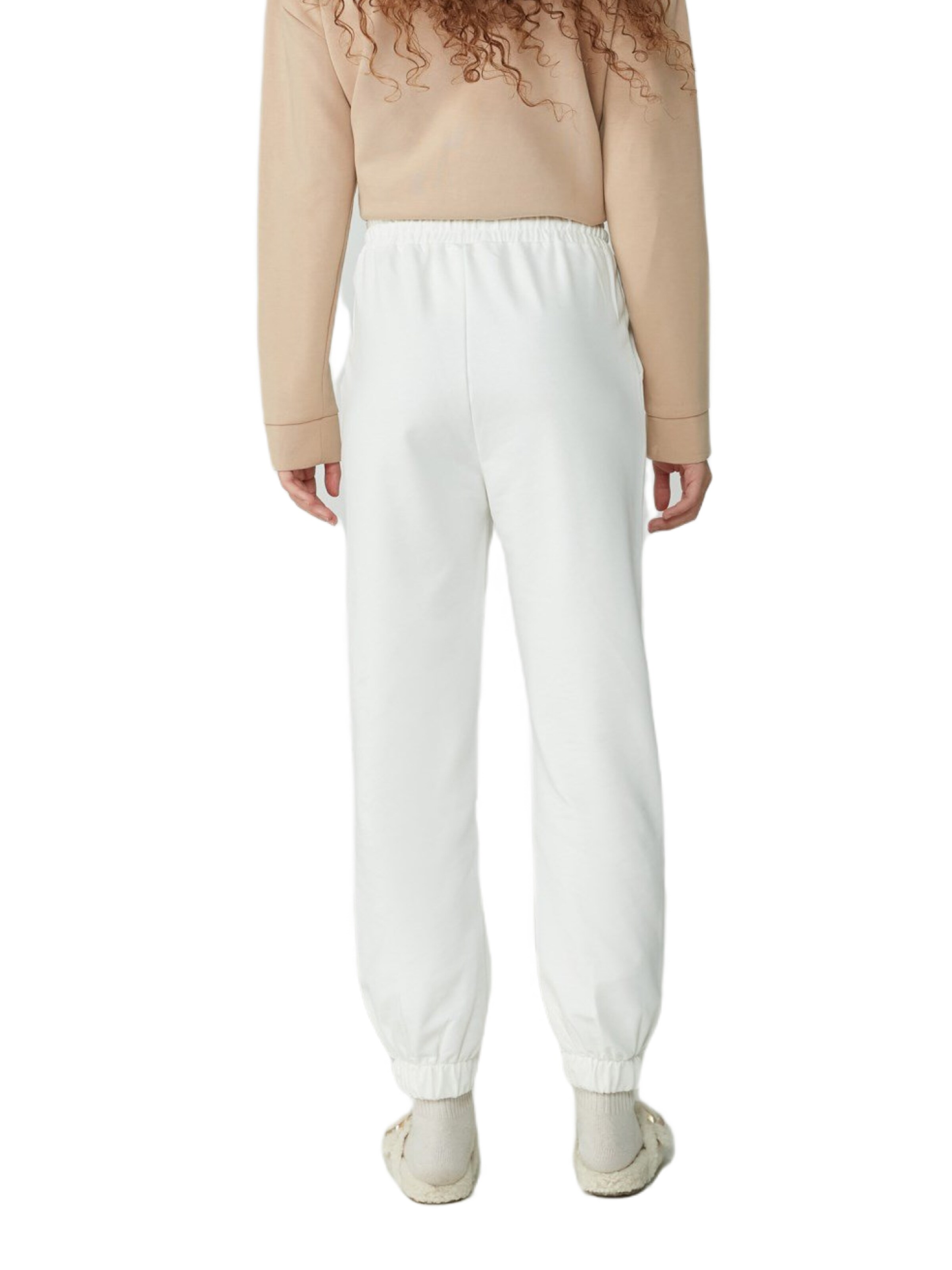 C&City Tapered Pants in White: front