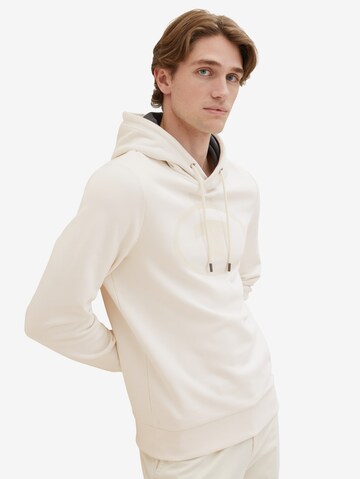 TOM TAILOR Sweatshirt in Beige