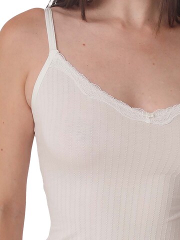 sassa Undershirt 'Bamboo Jacquard' in Beige