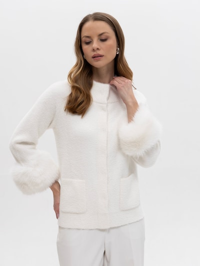 Passioni Übergangsjacke in XS in weißmeliert, Produktansicht
