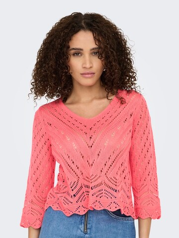 JDY Pullover 'JDYNew Sun' i rød