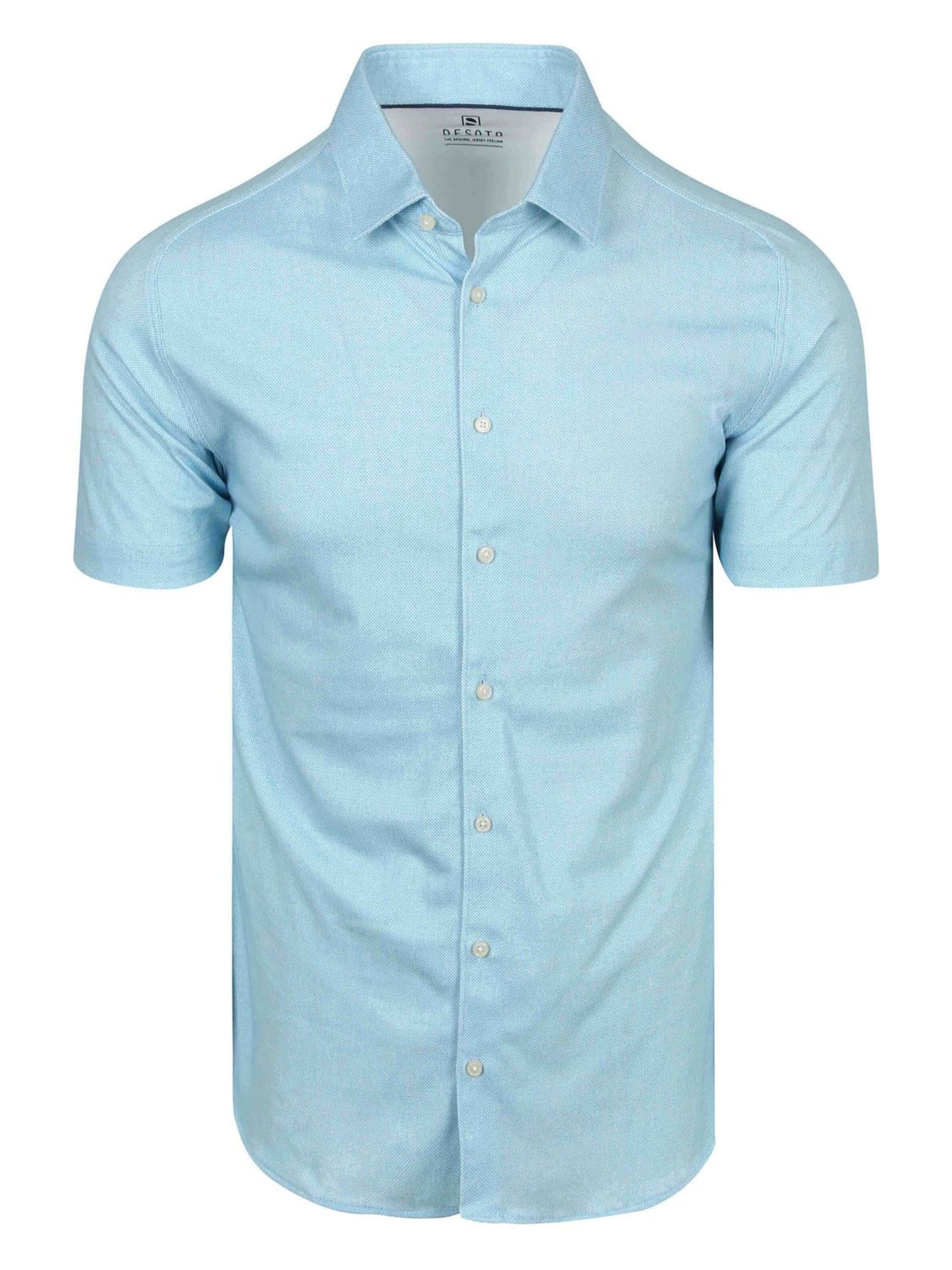 DESOTO Button Up Shirt in Blue: front