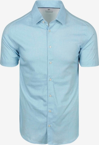 DESOTO Button Up Shirt in Blue: front