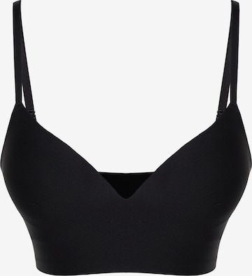 juoda Trendyol Marškinėliai Liemenėlė: priekis