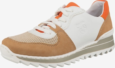 Sneaker low RIEKER pe bej închis / portocaliu închis / alb, Vizualizare produs
