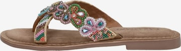 Pantoufle 'Teenslippers' LAZAMANI en mélange de couleurs : devant