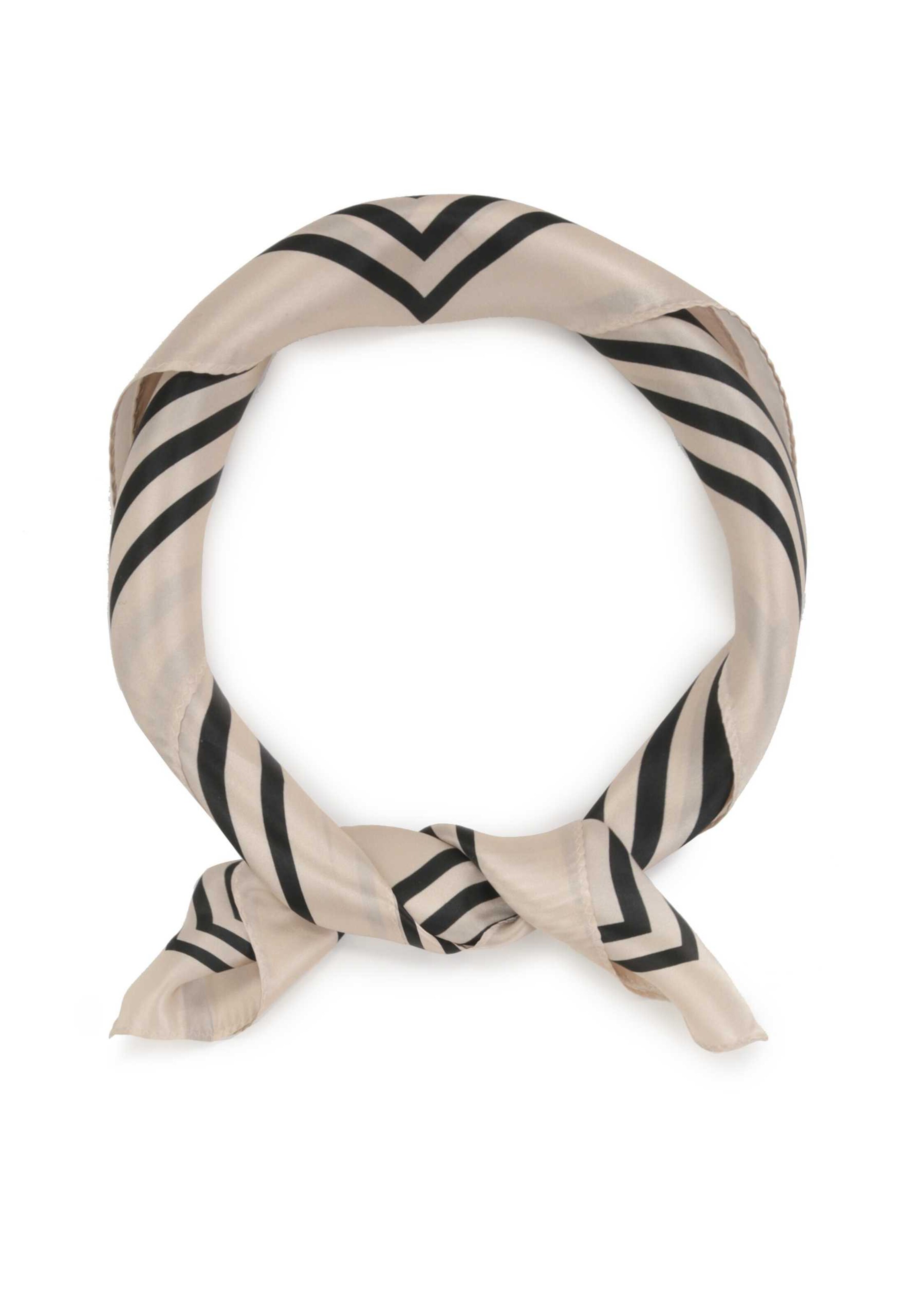 Foulard di Kazar in beige: frontale