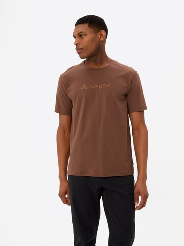 VAUDE Functioneel shirt in Bruin: voorkant