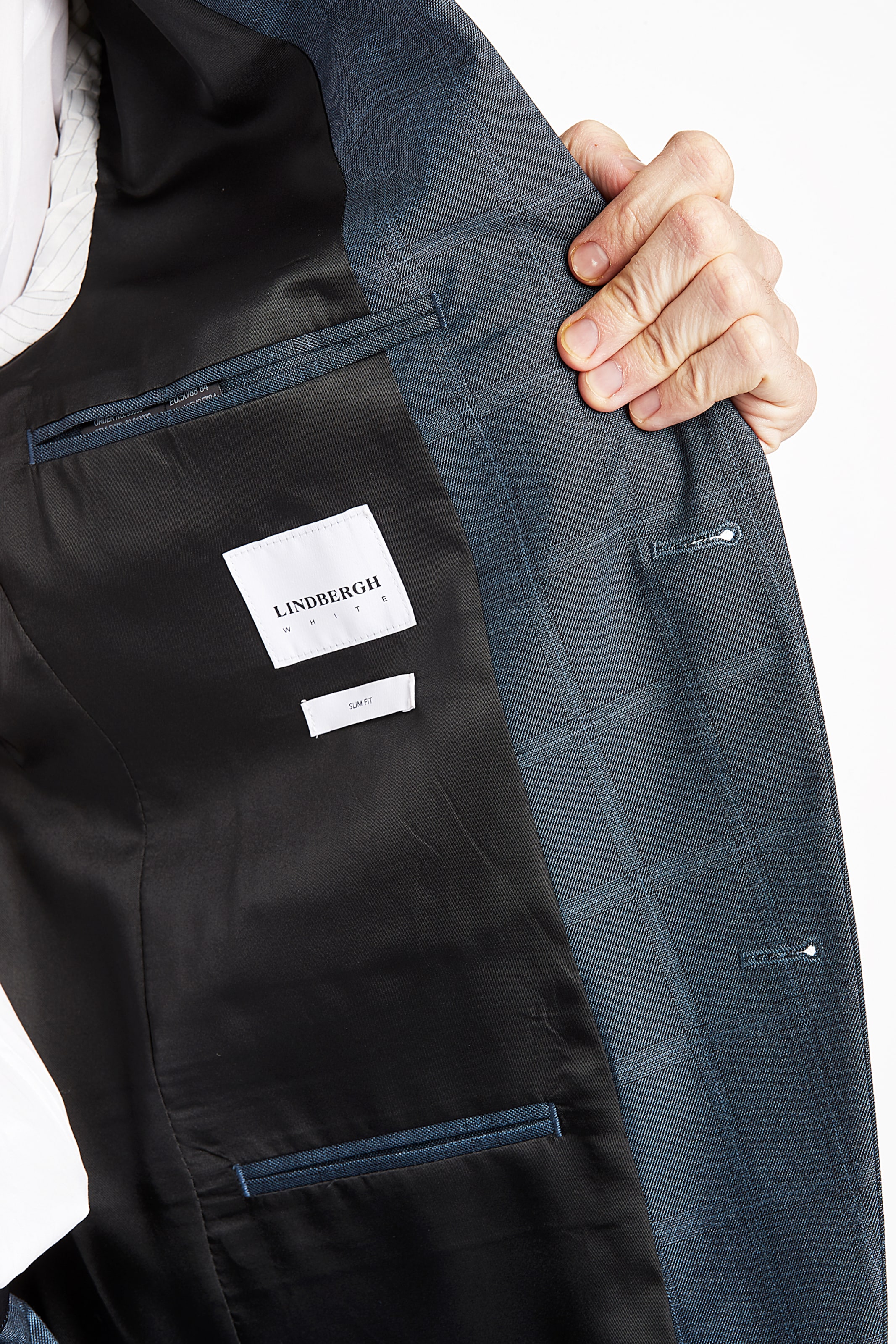 Lindbergh Slimfit Kostym i blå