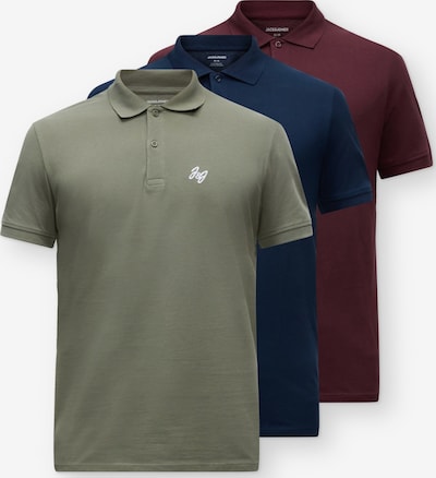 JACK & JONES Paita 'JWHJOSEPH' koossa S värissä laivastonsininen / pastellinvihreä / viininpunainen, Tuotenäkymä