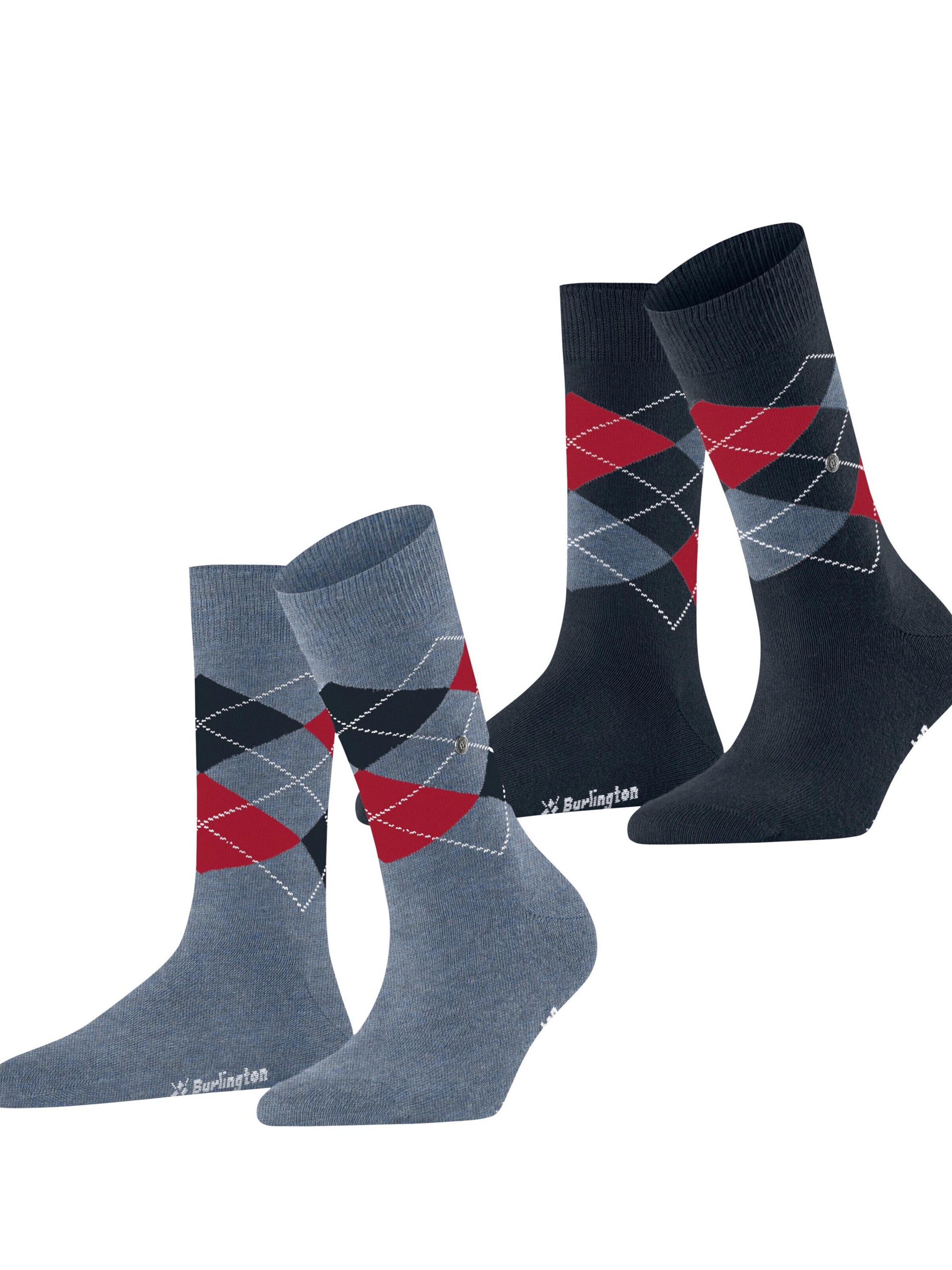 BURLINGTON Socken 'Everyday Argyle'‌‌‌‌‌‌‌‌‌‌ in Schwarz: Vorderseite
