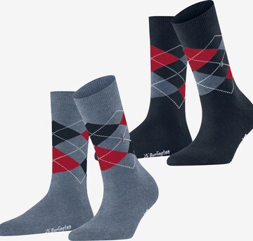 BURLINGTON Socken 'Everyday Argyle' in Schwarz: Vorderseite