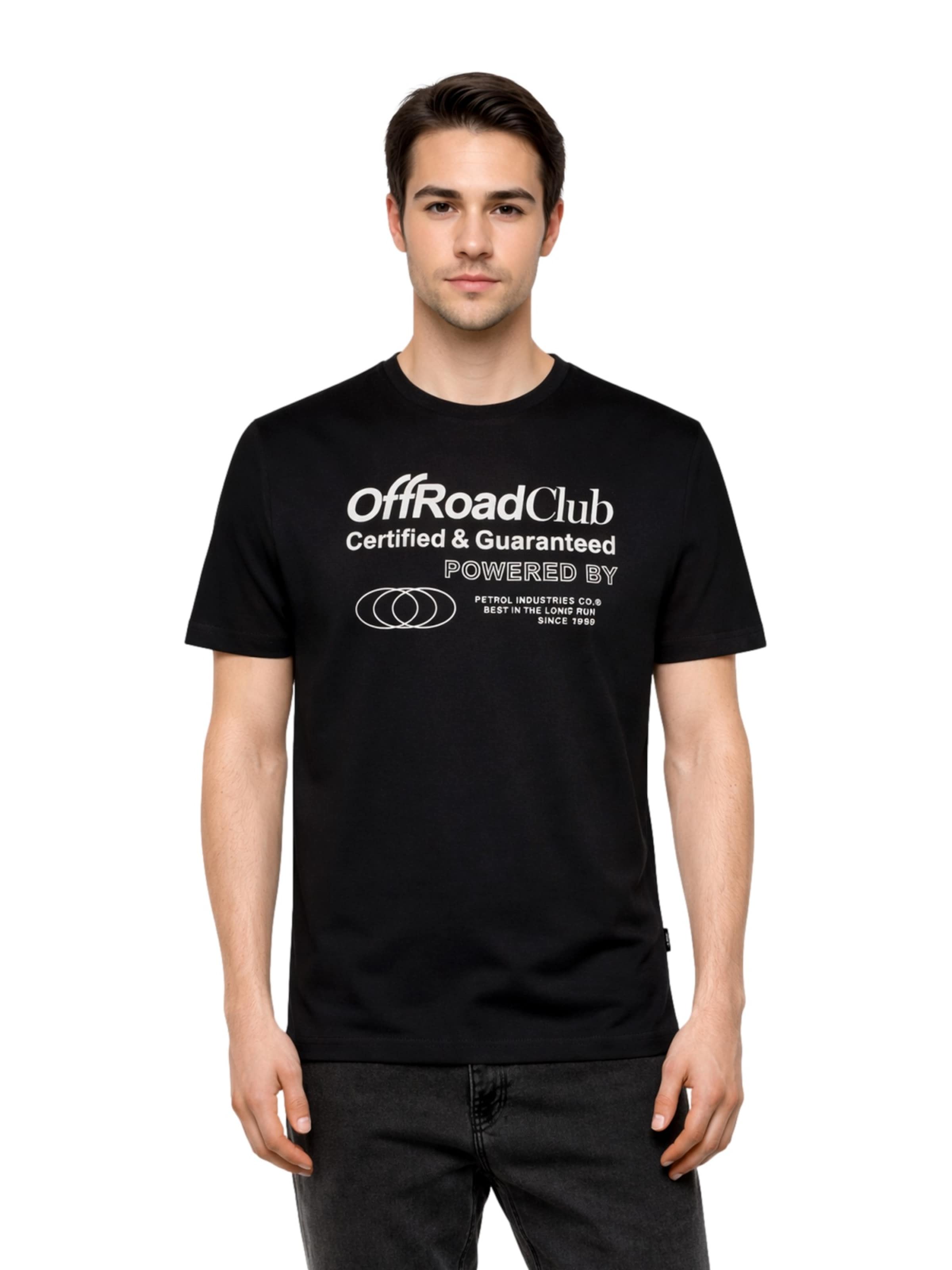 T-Shirt Petrol Industries en noir : devant