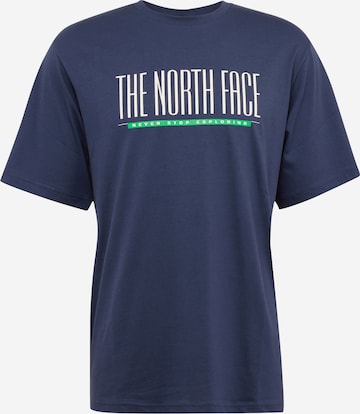 Tricou 'EST 1966' de la THE NORTH FACE pe albastru: față