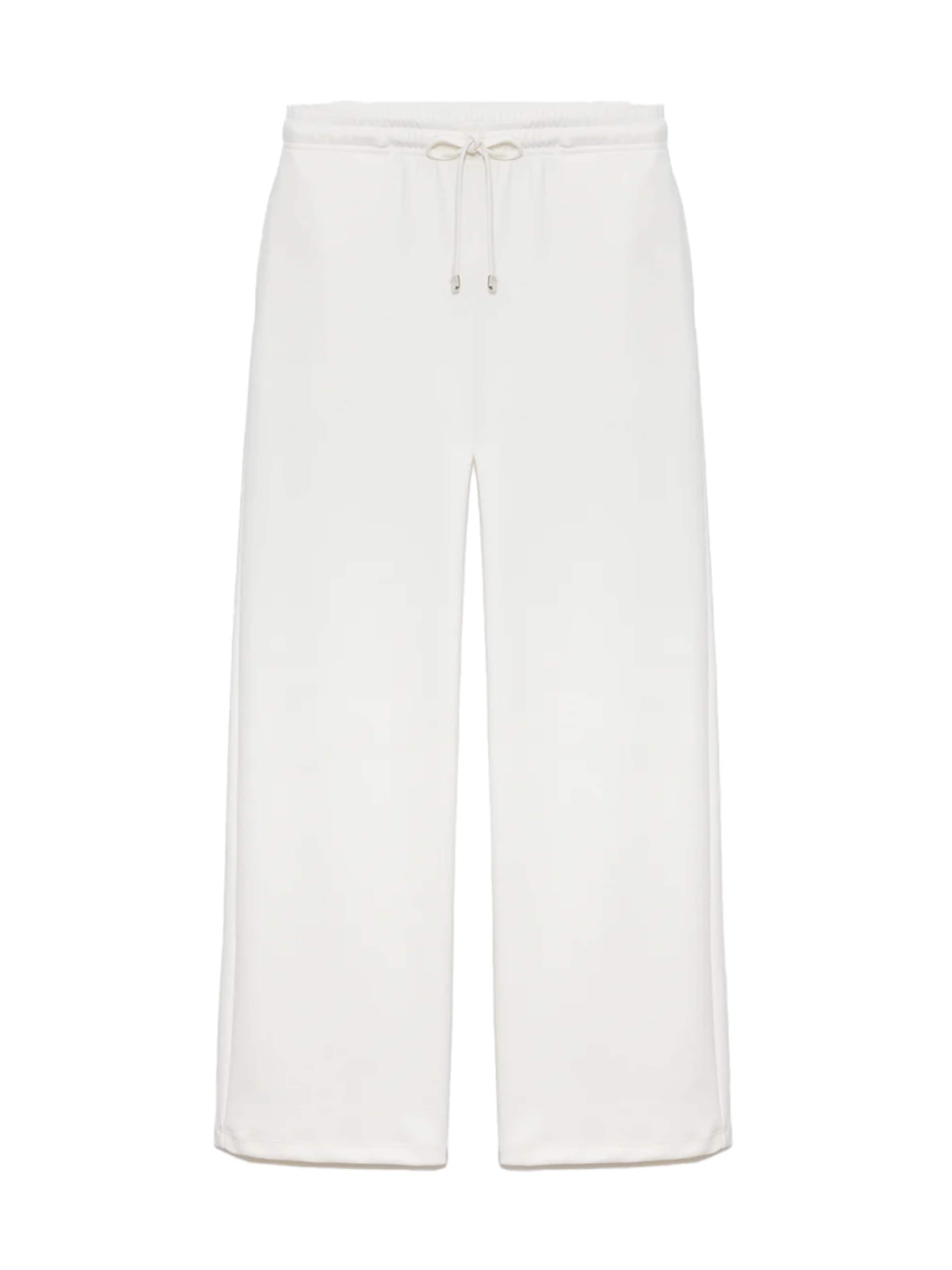 No Matter What Wide leg Broek in Wit: voorkant