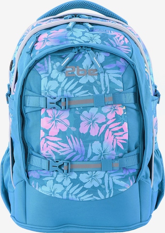 2be Backpack in Blue: front