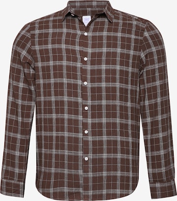 Campus SutraRegular Fit Košulja 'Tera' - crvena boja: prednji dio