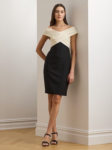 Lauren Ralph Lauren Koktejl obleka | črna barva: sprednja stran