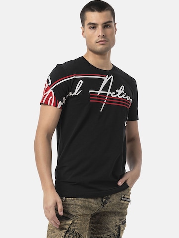 CIPO & BAXX T-Shirt 'CT796' in Regular Fit in Schwarz: Vorderseite