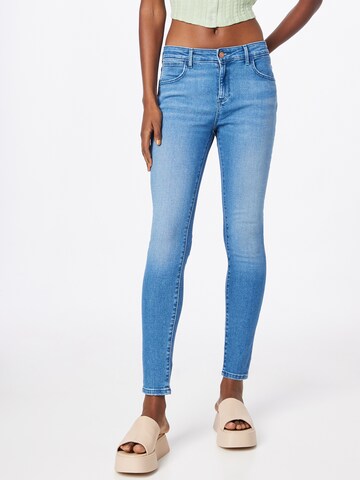 WRANGLER Skinny Jeans in Blauw: voorkant