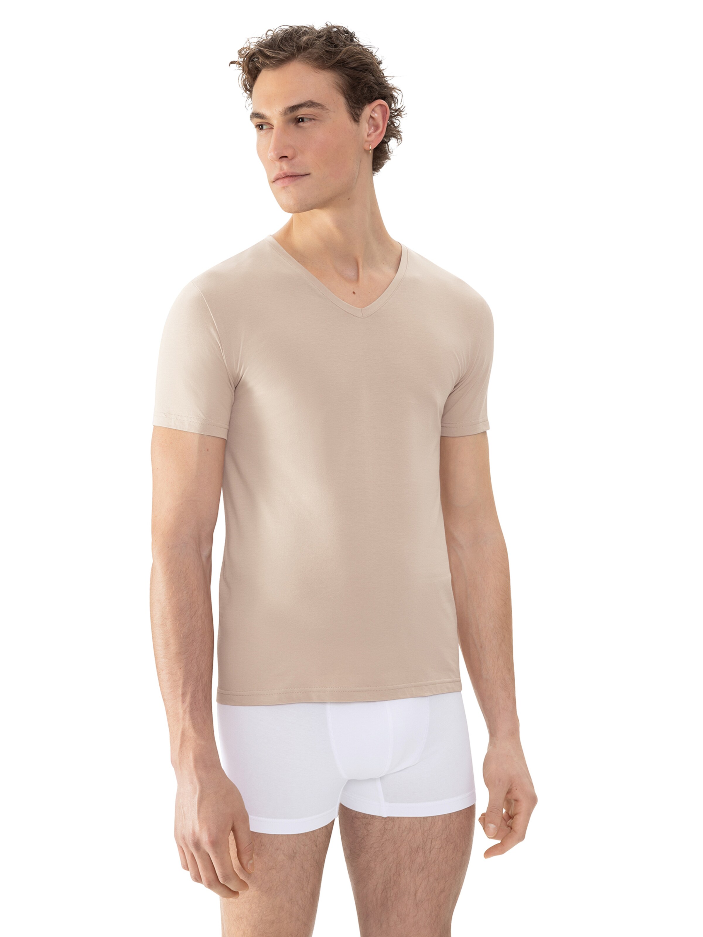 Maillot de corps Mey en beige : devant