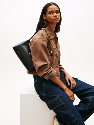 Tommy Jeans Τσάντα ώμου 'City Charm' σε μαύρο