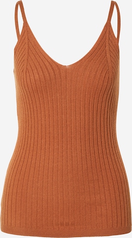 minimum Knitted Top 'TAPPI' in Brown: front