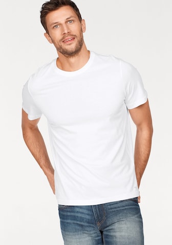 T-Shirt TOM TAILOR en blanc : devant