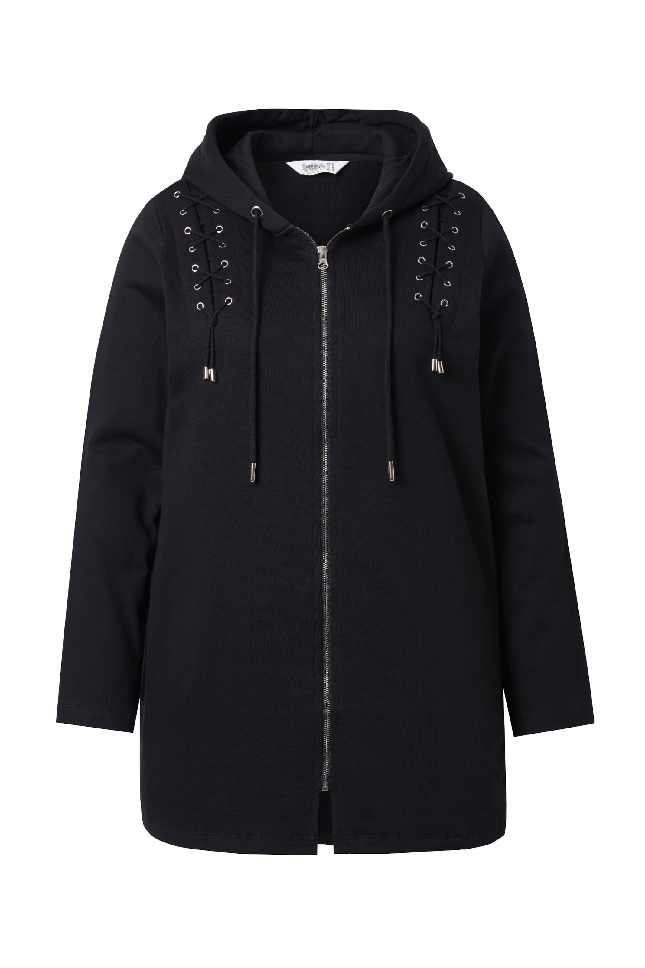 Angel of Style Sweatjacke in schwarz, Produktansicht