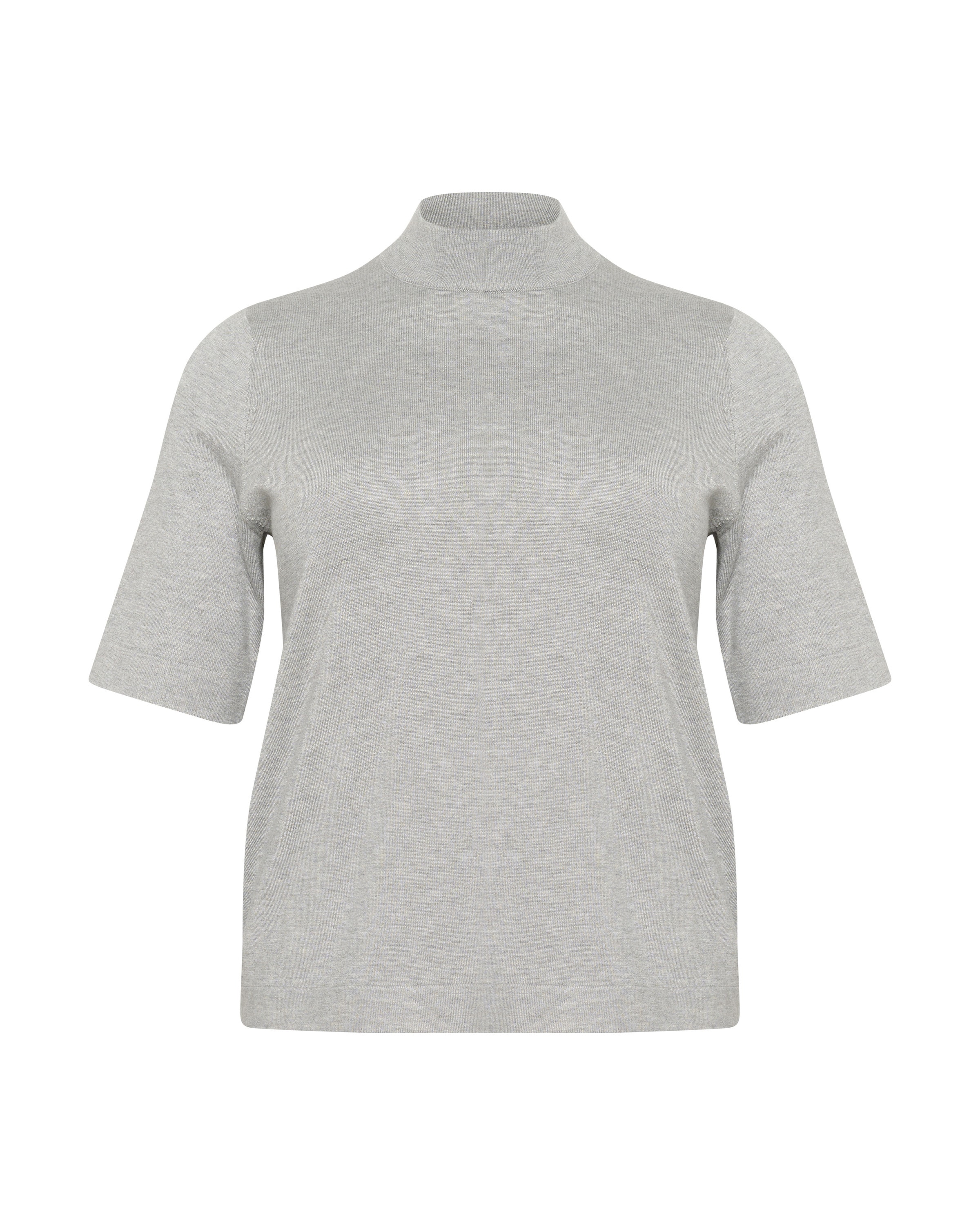 Pull-over 'Lizzy' KAFFE CURVE en gris : devant