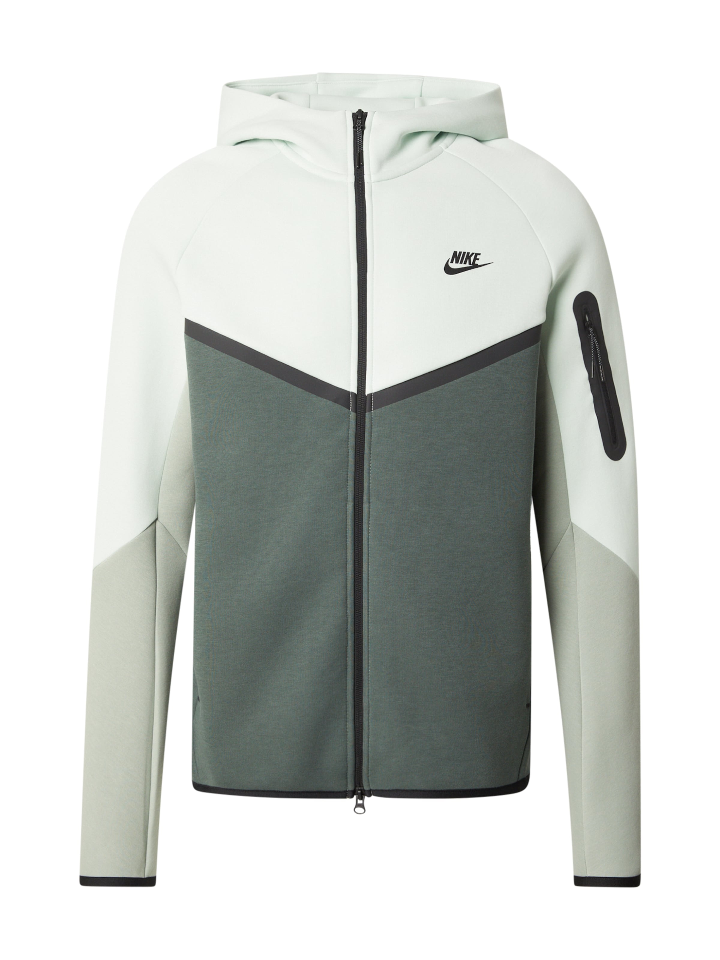 Veste de survêtement 'TCH FLC' Nike Sportswear en vert : devant