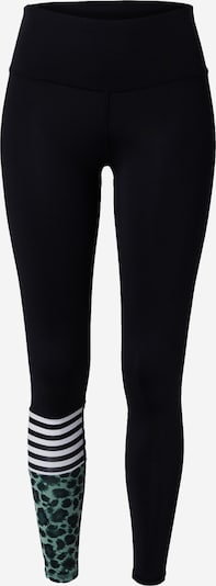 Hey Honey Pantalon de sport 'Jade' en jade / sapin / noir / blanc, Vue avec produit