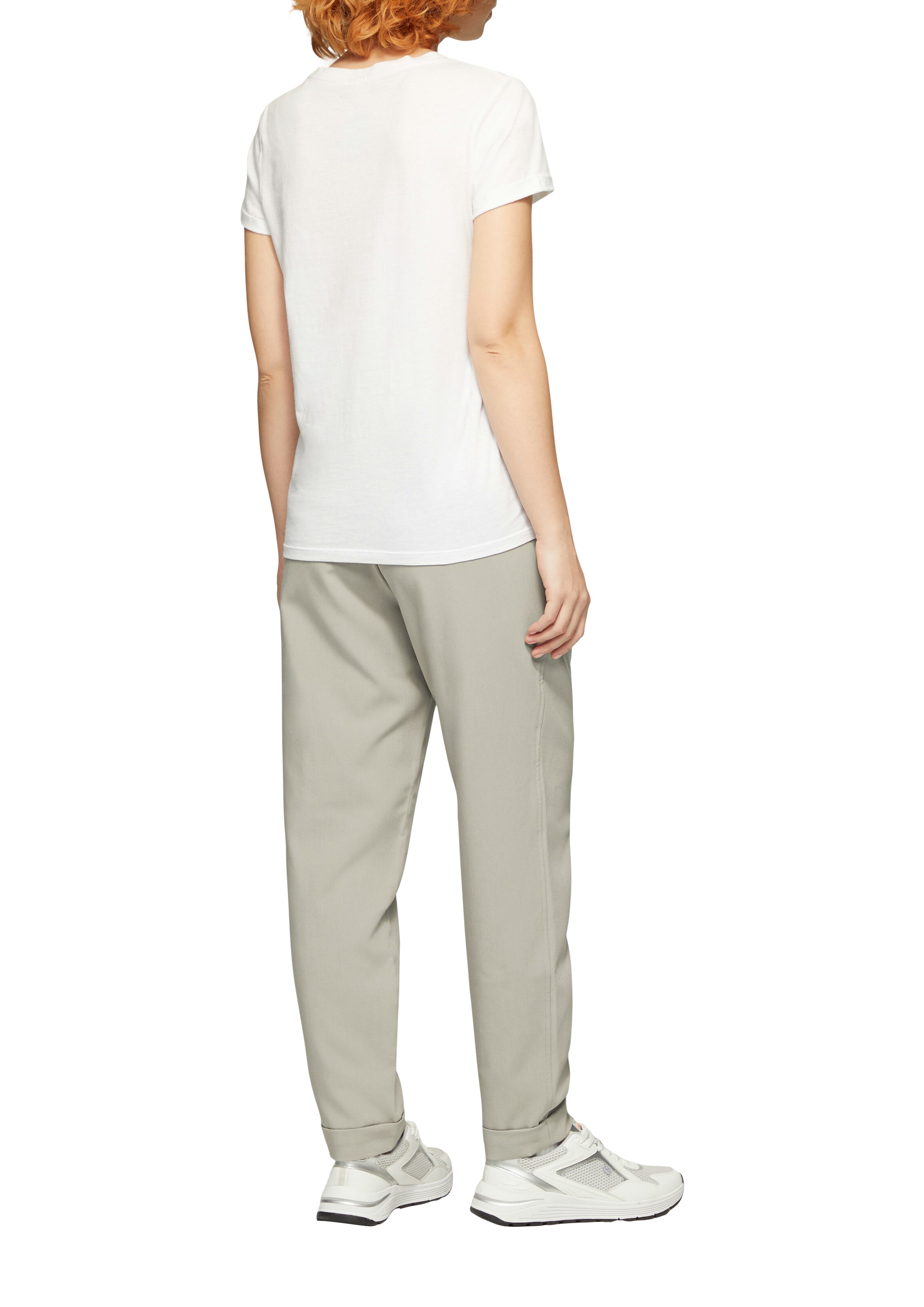 Effilé Pantalon QS en gris