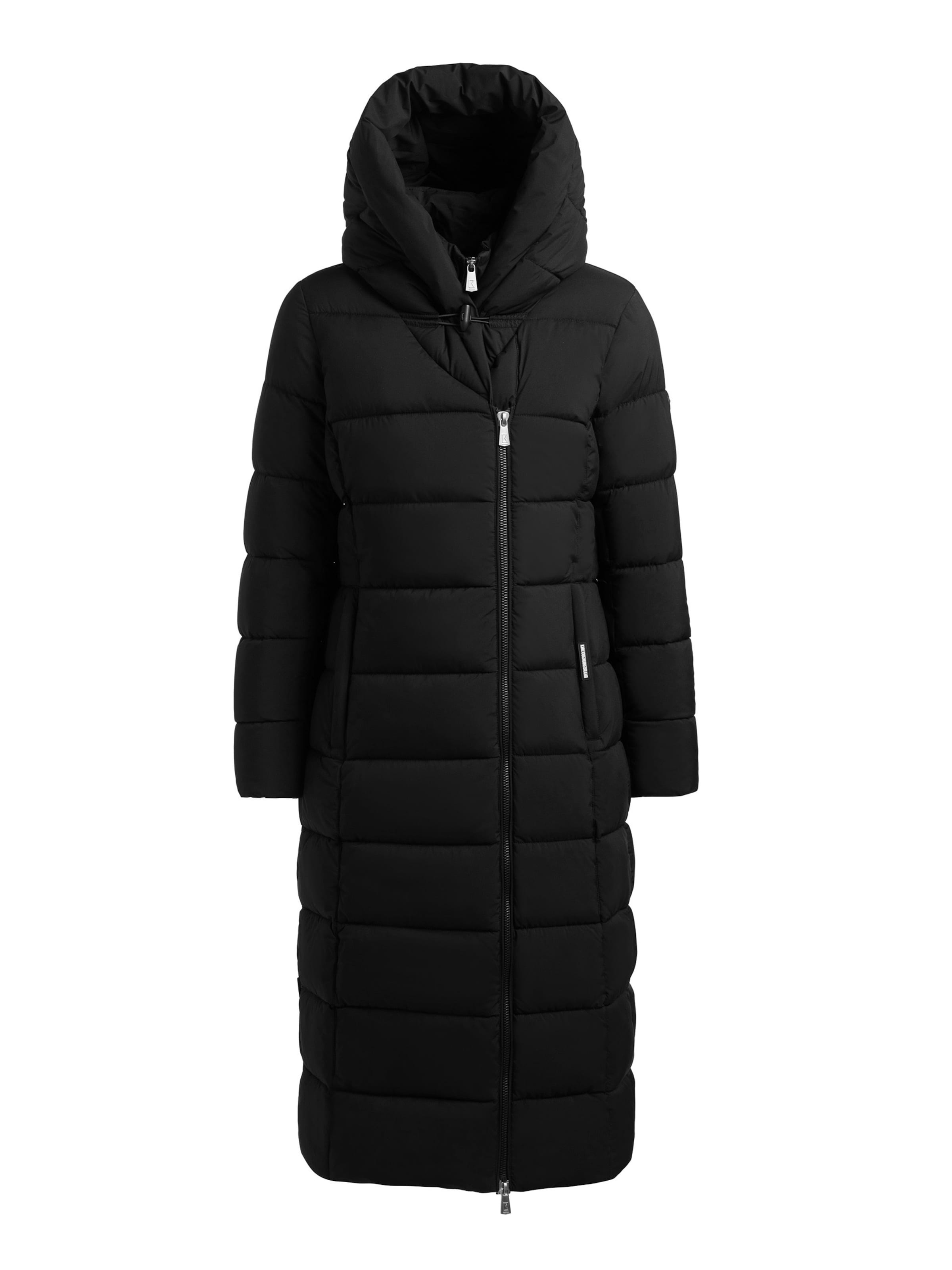 khujo - Sobretudo de inverno 'Sanve' em preto: frente