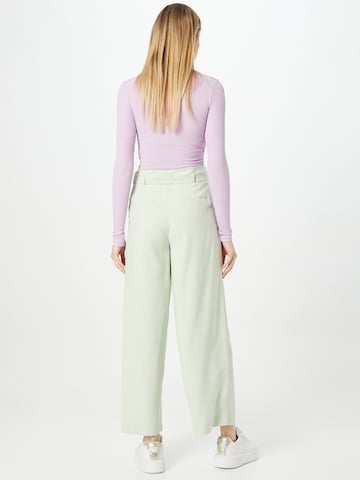 ONLY Wide leg Bandplooibroek 'Payton' in Groen